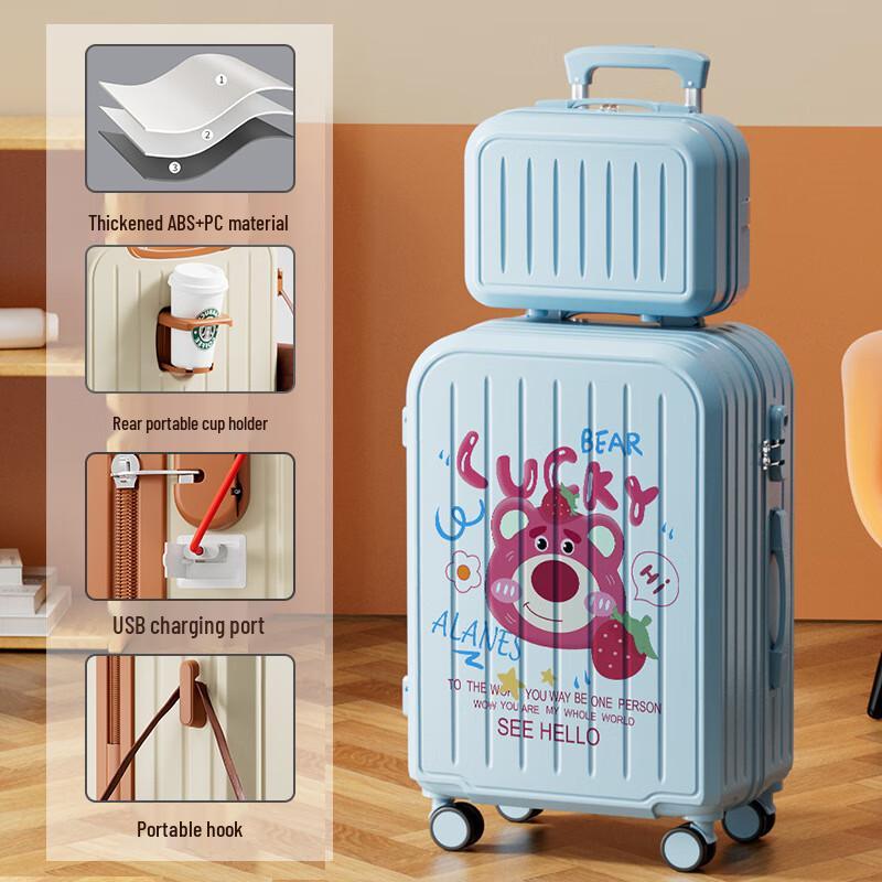 Children s Password Travel Suitcase for Boys 26 inch