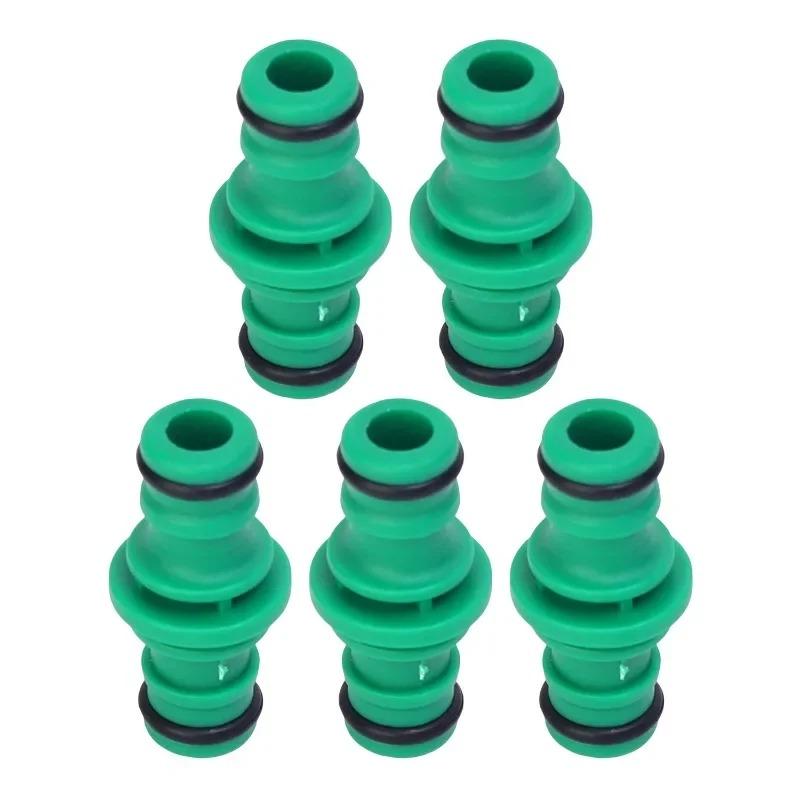 Double Plug Hose Connector Extender for Car Washing Garden Pipe Connecting Quick Joint Irrigation Watering Plumbing Fitting