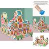 Wooden House Construction Free Assembly Of Building Blocks Children Toy Set For Creative Play And Learning