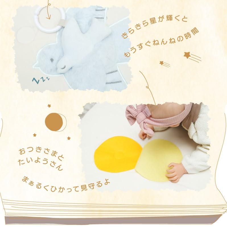 KISSBABY Play Toy Mat - Bird's Journey - Baby Mat [Approx. 100cm Diameter X 2cm Thick] Educational Play Mat, Washable, Reversible