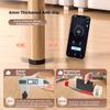 Tappetino in Gomma Antiscivolo EVA Nero Spesso 6 mm Rotolo Autoadesivo per Gambe di Mobili per Prevenzione Graffi su Sedia, Tavolo, Armadio, Pavimento