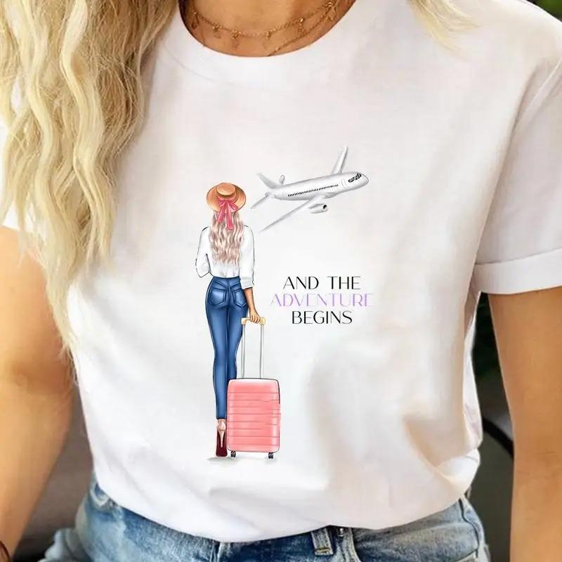 Beauty Flower Graphic Streetwear Fashion Girls TShirts Harajuku Y2K Clothes Short Sleeve Summer Tee Casual FeUnisex ONeck Tops