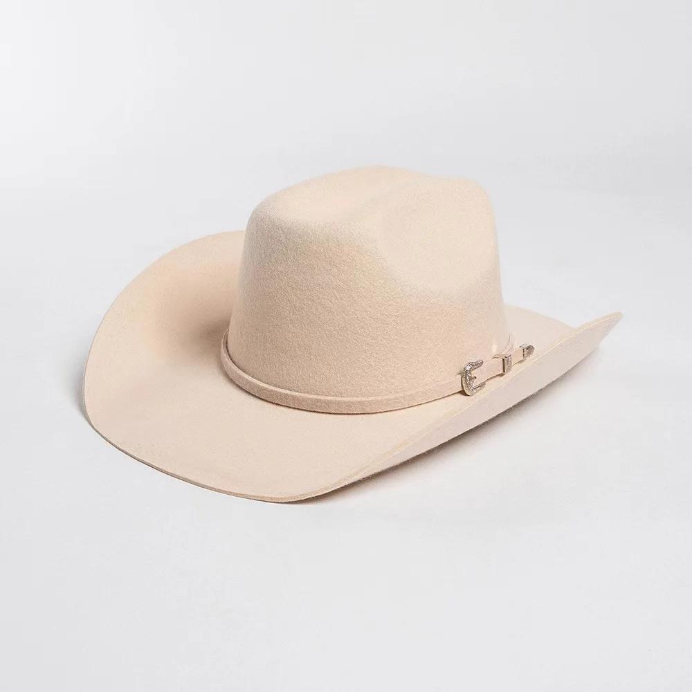Big Size Wome Men Black Real Wool Fedora Blue Hot Pink  Western Cowboy Hat Gentleman Jazz Sombrero Hombre Cap Dad Cowgirl Hats