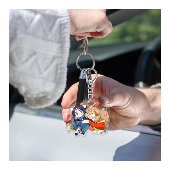 [Fantasyon] Kaguya-hime Keychain Set (6 Pcs) - Kaguyahime, Sayoha Sakiyori, Yachiyo Tsukimi Anime Goods, Lightweight, Portable, Bag Charm, Keyring,