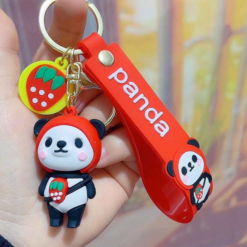 Cute Cartoon Panda Keychain Pendant - Perfect Birthday Gift for Friends