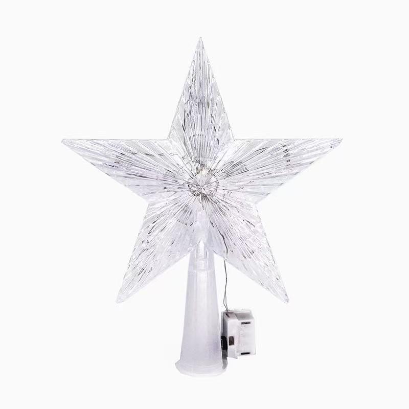 Dreamy Romantic Starry Tree Topper: Creative Christmas Lights for a Warm Atmosphere