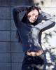 Weseuken Oblique Knit Zip Up (Charcoal)