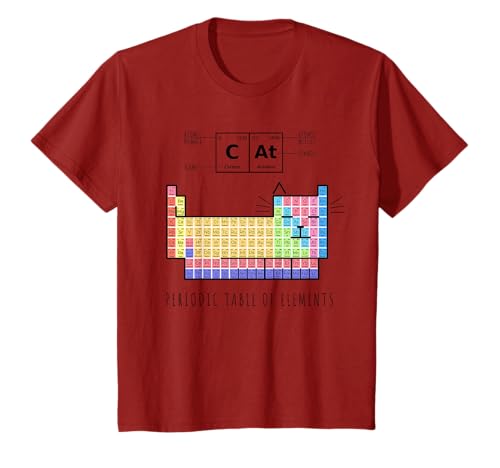 Chemistry Cat Periodic Table of Elements T-shirt