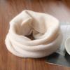 Pure Wool Knitted Ring Scarf Elegant Neckerscarf Female Soft Warm Cashmere False Collar Neck Warmer Hairband Winter