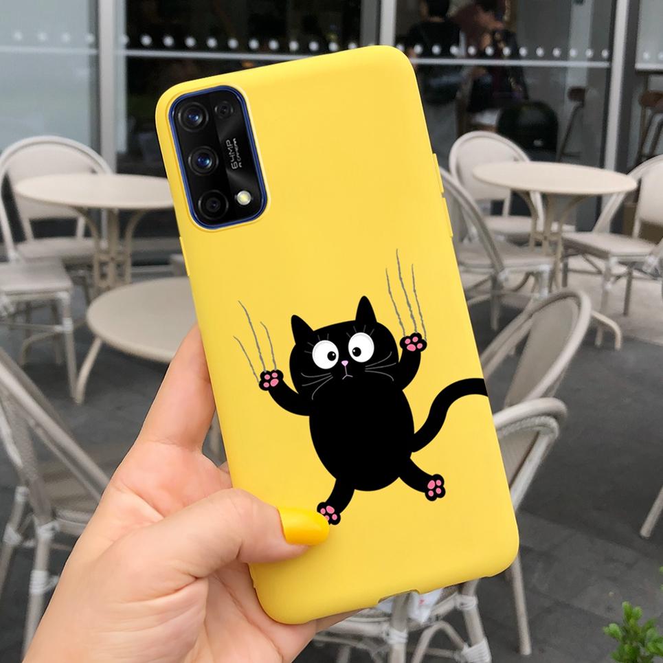 

Couple Outfit Phone Case For OPPO Realme 6 Realme 7 Pro Case Cute Cat Soft Back Cover For Realme 6 Pro 7 Protective Bumper Cover Realme 7