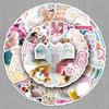 50 Sheets of Birthday Graffiti Stickers: Small Fresh Elements for Phone Cases, Water Cups, and Notebooks – Waterproof Design