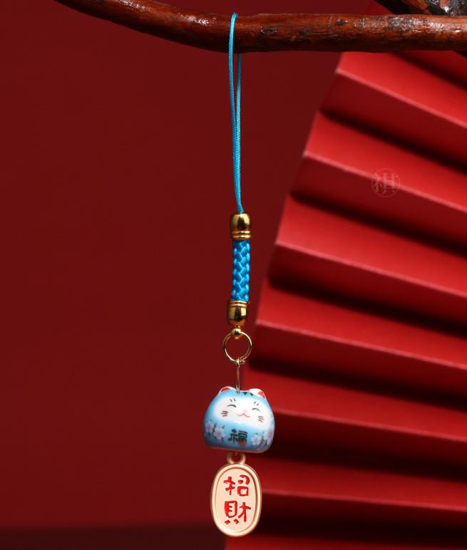 

Милий Керамічний Підвіска для Мобільного Телефону Ланцюжок для Телефону One Size синій