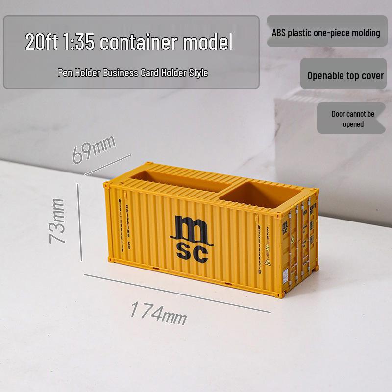 20ft 1:35 Container Model Ornament & Pen Holder Business Gift – Customizable with Graphics & Text