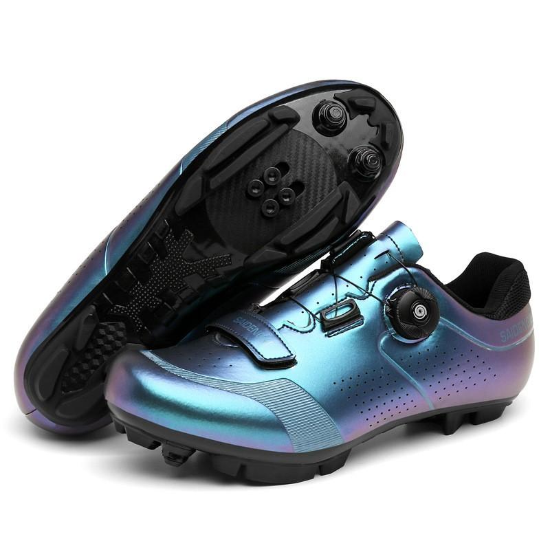 Mens Cycling Shoes Professional Road MTB Bike Non-Cleat Rigid Sole Indoor Spin Trainer Footwear