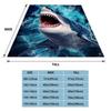 1pc Shark Blanket Lightweight Flannel Blanket Throw Blanket For Sofa, Bed, Travel, Camping, Living Room