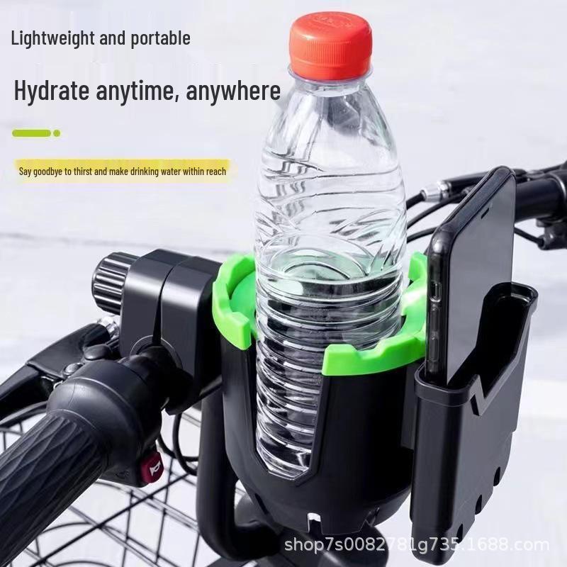 

Rotatable Multi-Functional Bike Water Bottle and Phone Holder for Cycling Black/Pink/Yellow [Single Cup Holder]