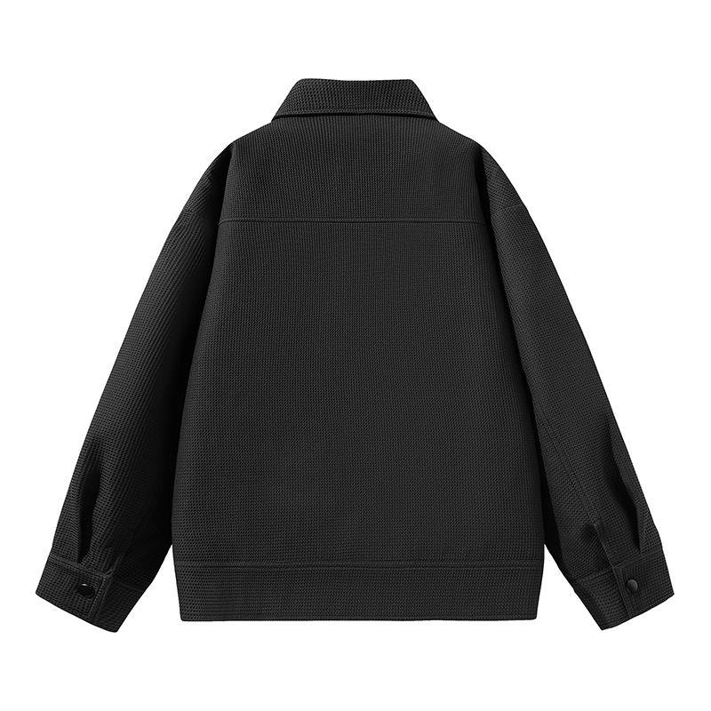 American Tooling весна и осень лацкан однобортный мужской и женский однотонный модный — фото 3