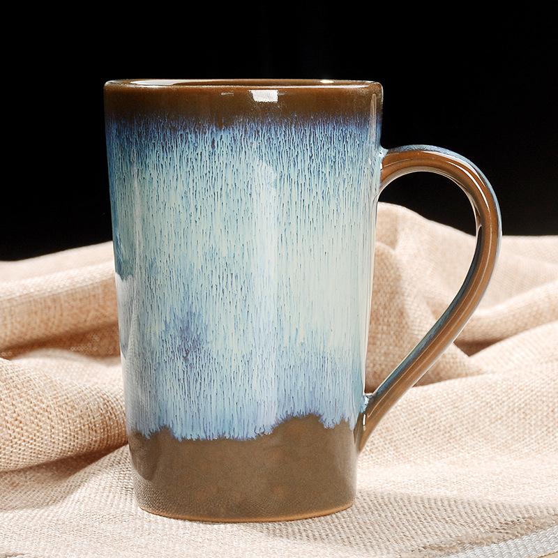 Creative Ceramic Jianzhan Color-Changing Mug - Versatile Tea, Coffee, or Water Cup for Home and Office