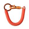 Dehnbarer Spiral-Schlüsselanhänger, Einziehbarer Schlüsselanhänger mit Spiralfeder Zinklegierung Schlüsselhalter Farben Schlüsselanhänger für Rucksack