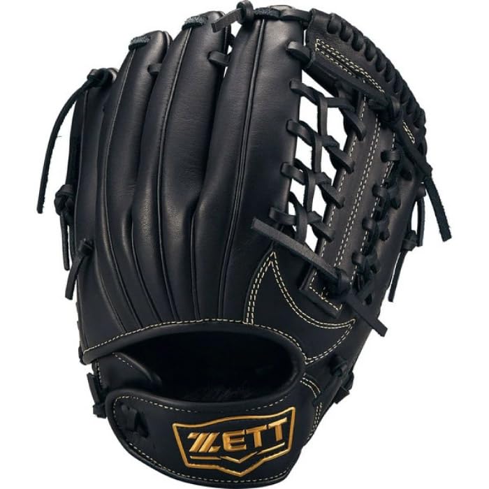 ZETT Youth Softball Ground Black Size BJGB76545F Glove, Hero, All-Around, (1900), M,