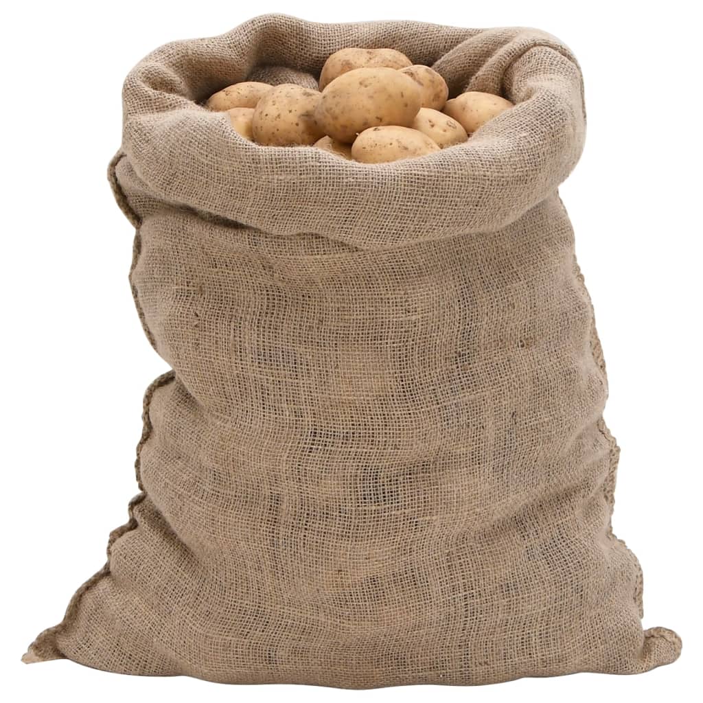 Jute Bags 5 Pieces 60 x 105 cm 100percent Jute 220 g m²