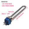 SNDHEATER DN25 1" NPT Thread Water Heating Element 12V 120V Solar Immersion Heater TEN Resistance One Phase 150/300/1000/2000W