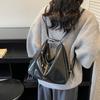 Foreign Trade Fashion Retro Large-capacity Shoulder Bag Trendy Versatile Pu Backpack Women's Casual Soft Leather Messenger Bag