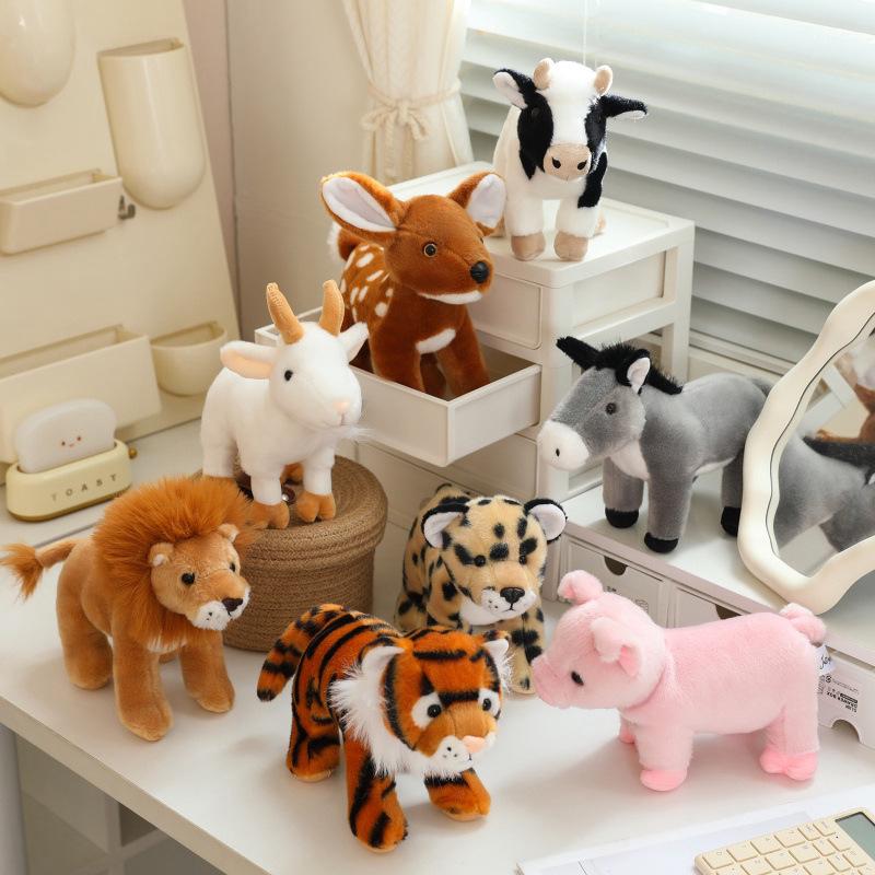 Crawl Simulation Plush Toy: Deer, Raccoon, Fox, Panda Animal Figures - Desk Companion & Ornament Gift