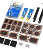Bicycle Tire Repair Kit with Cold Patch, Glue, and Lever Tools