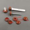36pcs M6 Screw Decorative Caps Hinged Screw Cap Foldable Snap Button Hardware Screw Cover for Wardrobe Furniture Cabinet