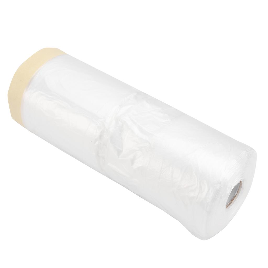 1pc Spray Painting Film 1100Mm X30M White Khaki Waterproof Protective Cover For Wall Cabinet Furniture Renovation Masking Tape