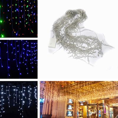 3.5M 96LEDs Droop Curtain Icicle String Light for Christmas Outdoor Decoration European Plug