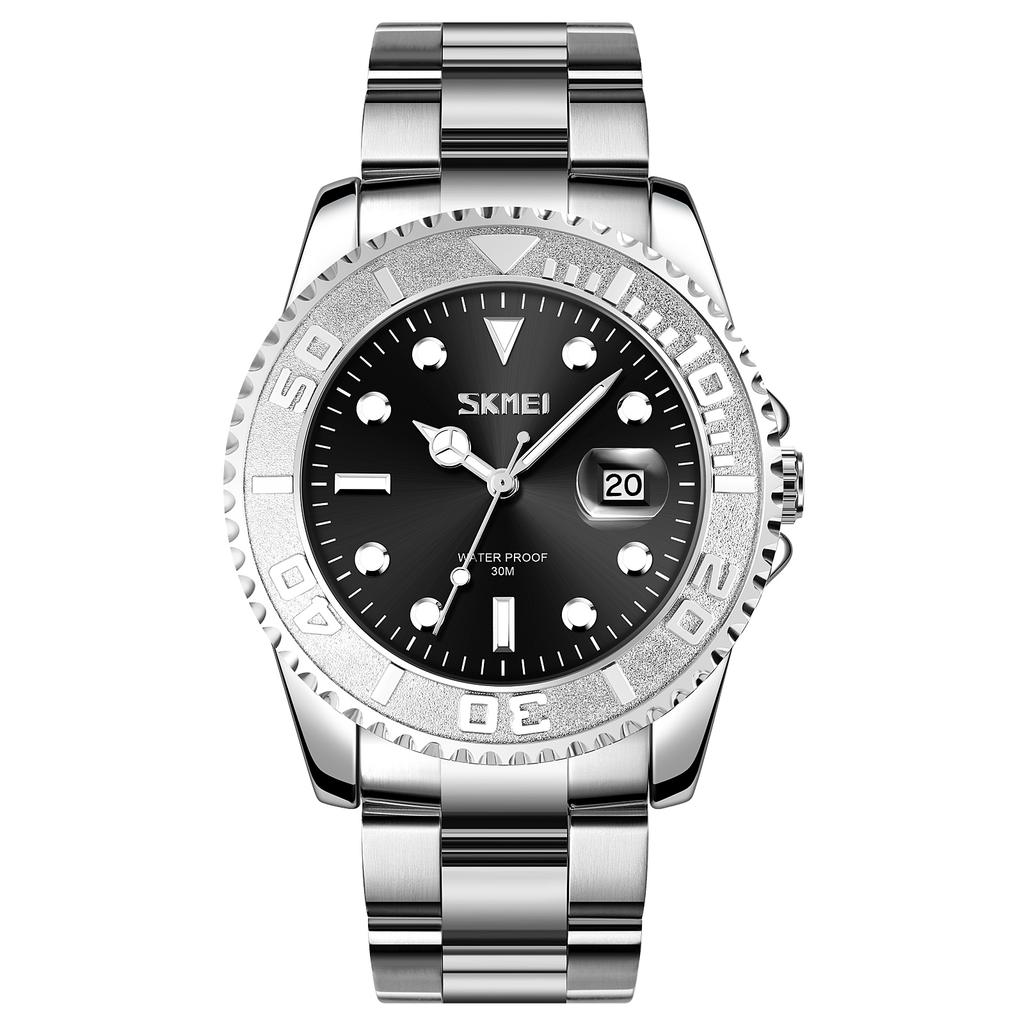 Classic Watches Men Waterproof Calendar Watch For Man Luxury Stainless Steel Business Clock New