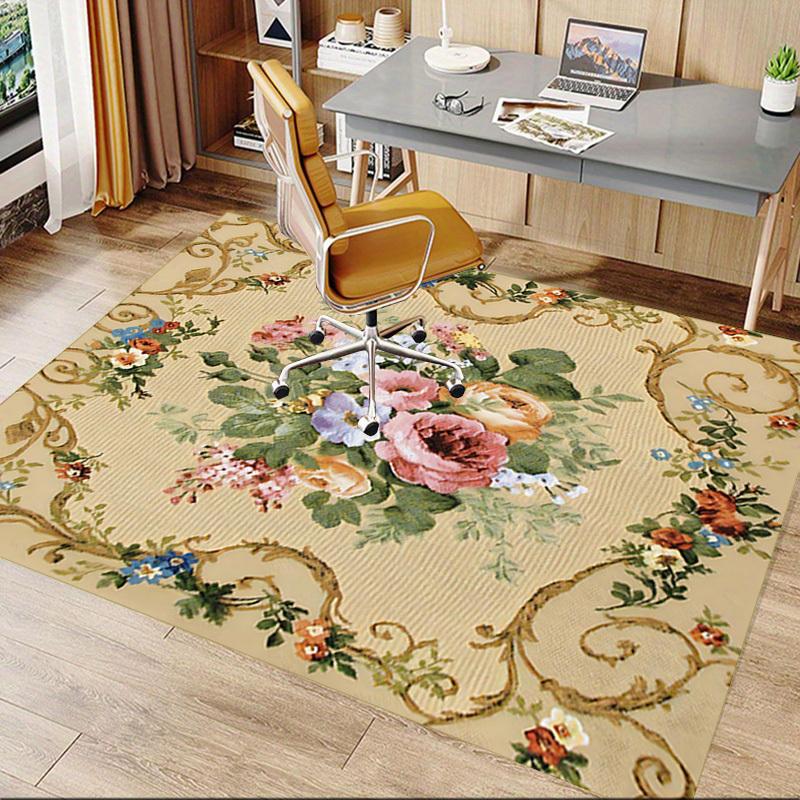 1PC Floral Pattern Extra Large Non Slip Floor carpet, Office, family, bedroom, Studio Large Area Rug Indoor Rugs