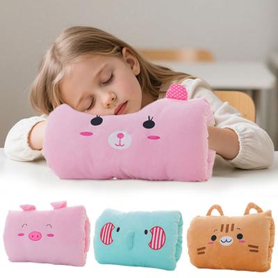 Niedliches Handwärmer-Plüschtierkissen mit Tiermotiv, weiches Kuscheltier-Nickerchenkissen, perfektes Geschenk für Kinder