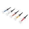 5PCS Magnetic Tees Training Practice Tool 8 Prongs Design 360 Degree Bounce with Anti Loss Cord 90mm   3.5in