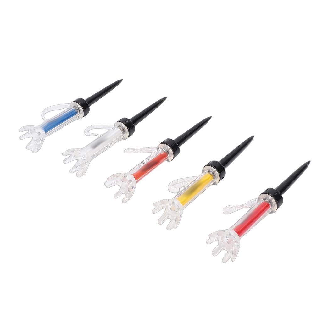 5PCS Magnetic Tees Training Practice Tool 8 Prongs Design 360 Degree Bounce with Anti Loss Cord 90mm 3.5in