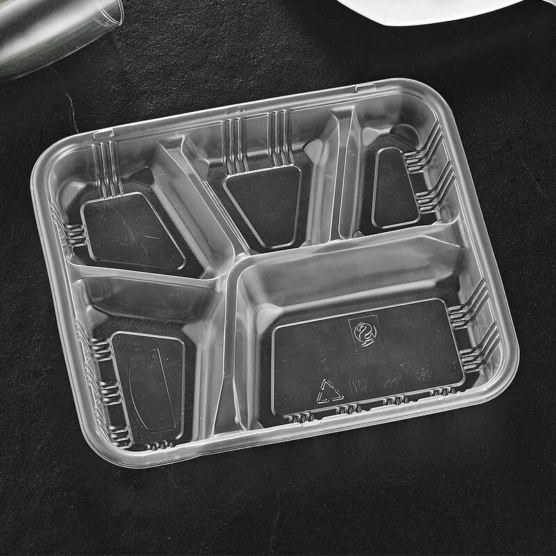 Eco-friendly Disposable 5-Compartment Meal Prep Containers