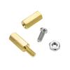 Industrial Grade Standoffs Screws Nuts Brass Hex Screw Nut Assortment Kits Suitable for Board Raspberry Motherboards