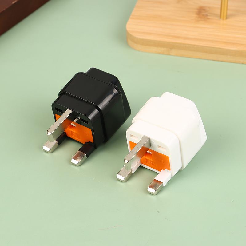 Universal UK Plug Adapter With 13A Fuse Black/White Travel Adapter 3P Type Power Socket Outlet UK EU IL Adapter US To UK Plug