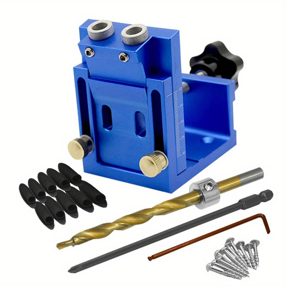 9mm Drill Bit Or NEW Pocket Hole Drill Guide Dowel Jig Oblique Hole Locator Drilling Kit Aluminium Woodworker DIY Tools