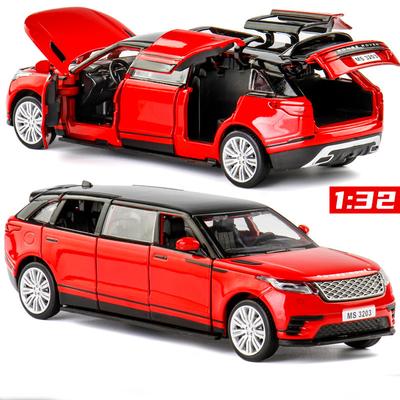 לנד רובר בקנה מידה 1/32 להאריך את VELAR Diecast דגם רכב צעצוע, רכב צעצוע משוך אחורה עם קול ואור לילדים פעוטות בנים בנות קולקציית מתנות