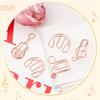 50Pcs Note Paper Clips Stationary Clips File Folders Clamp Mini Paper Clips Music Note Shaped Paper Clip for Home Office