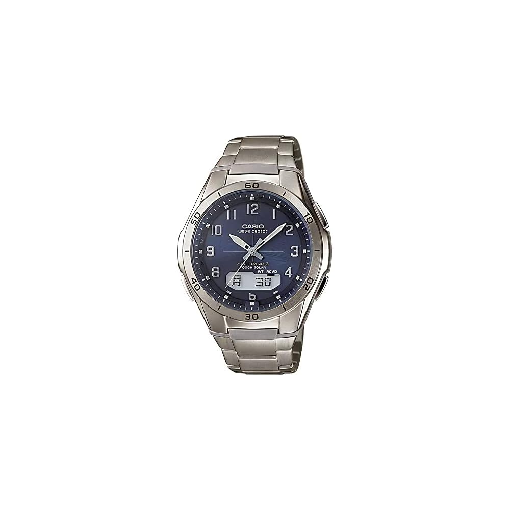 Casio Waveceptor Men s Titanium Solar Watch WVA-M640TD-2AJF Blue Color Radio Controlled