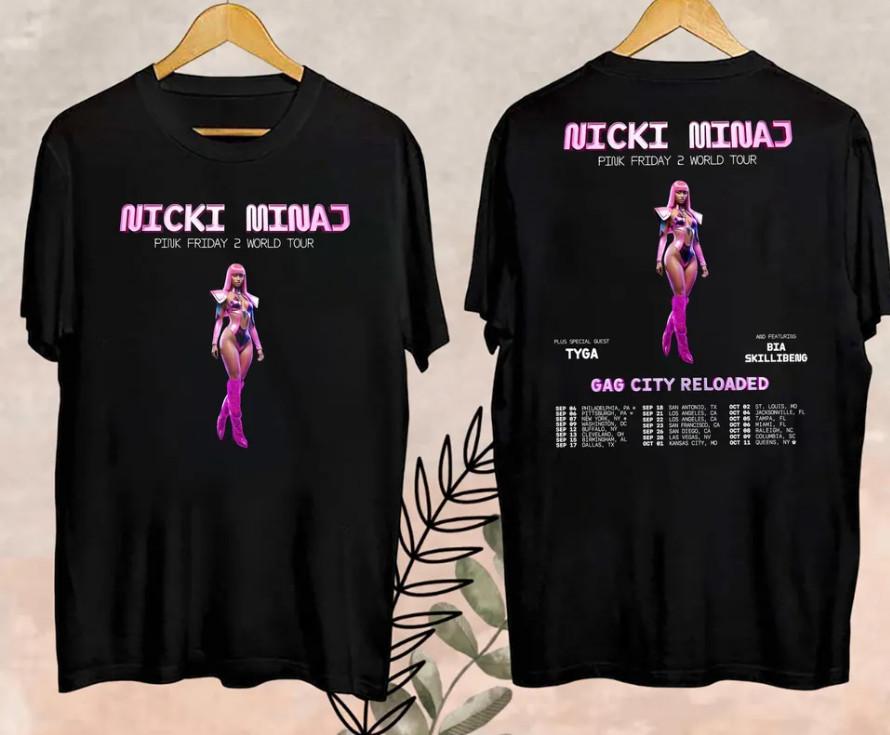 Pink Friday 2 Nicki Minaj World Tour 2026 T-Shirtt shirt XXL
