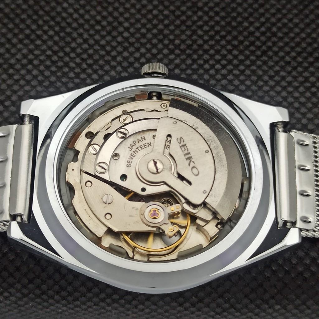 Generalüberholte Vintage-Armbanduhr Seiko 5 Auto 6309A aus Japan mit arabischer Schrift, Silber, a298956-2, Seikoa298956