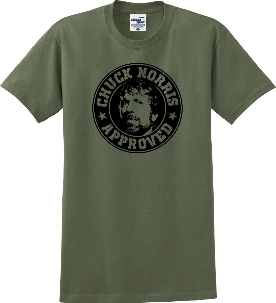 Chuck Norris Approved Funny Unisex T shirt (S-5X) 2XL