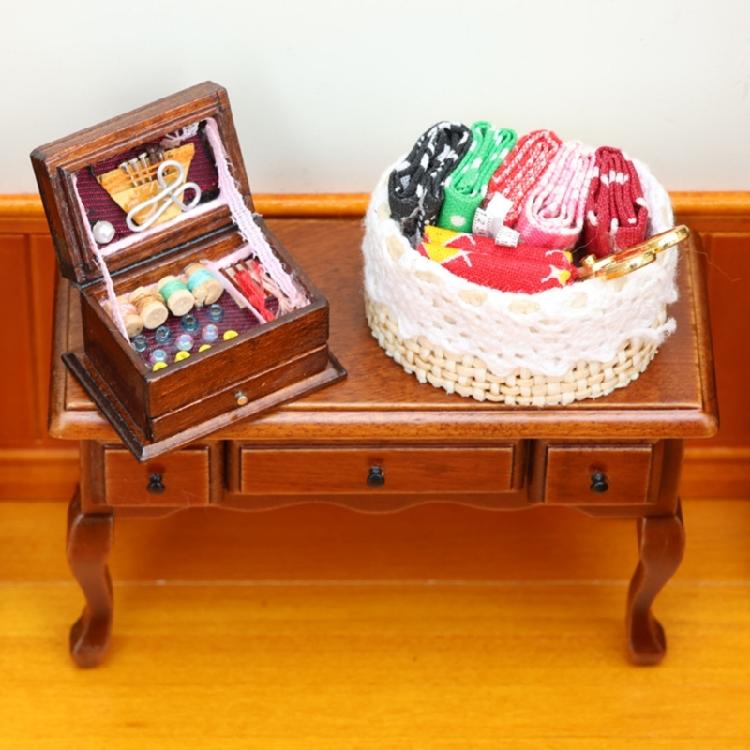 Realistic Miniature Desk 1/12 Scale Dollhouses Furniture For Creative Play And Room Decoration Scene Display Accessory