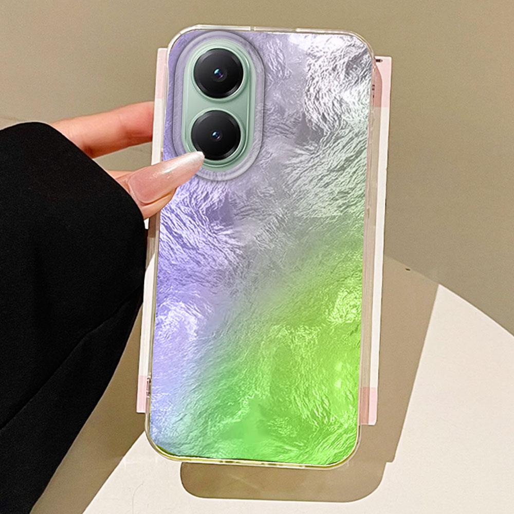 

Барвистий градієнтний текстурний чохол для телефону з льодовика для Xiaomi Poco X5 X7 M6 Pro X6 X3 NFC C75 C71 C65 C61 Задня силіконова накладка poco X5 Pro 5G білий