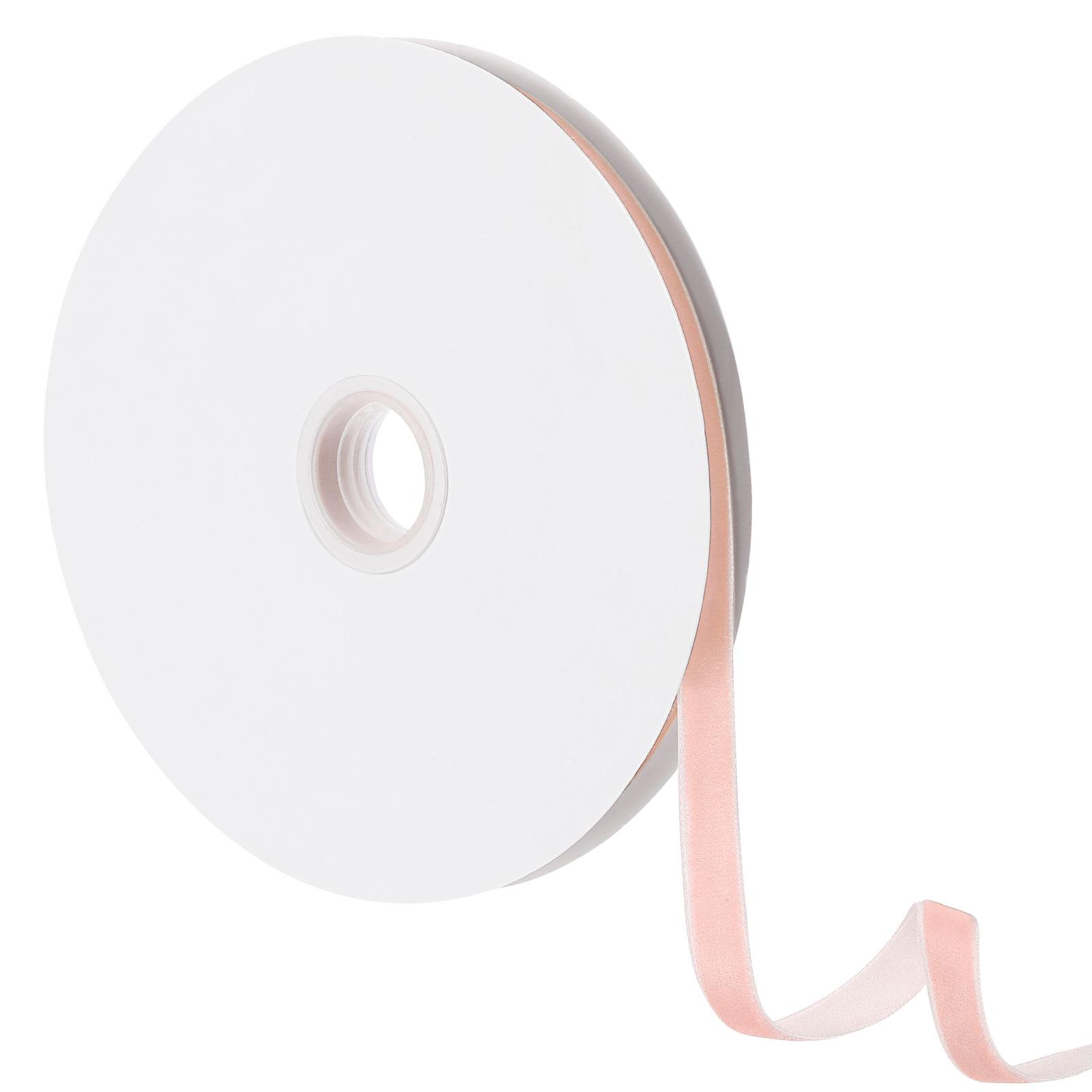 

10mm Velvet Ribbon Christmas Lace Ribbons Wholesale Gift Wrapping Decoration Handmade Holiday Party Decoration (20Yard/roll) 20 Yard светло-розовый